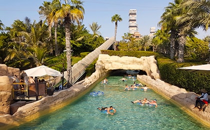 Аквапарк Аквавенчер в отеле Атлантис на острове Пальма с водными горками для двоих
