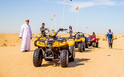 Сафари по пустыне на квадроциклах - активный отдых в эмиратах