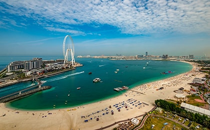Пляж JBR в районе Джумейра - отдых для семей с детьми в Дубае